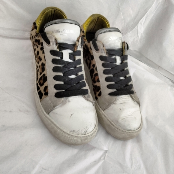 Zadig & Voltaire sneakers distressed pony hair  40 - Picture 5 of 16